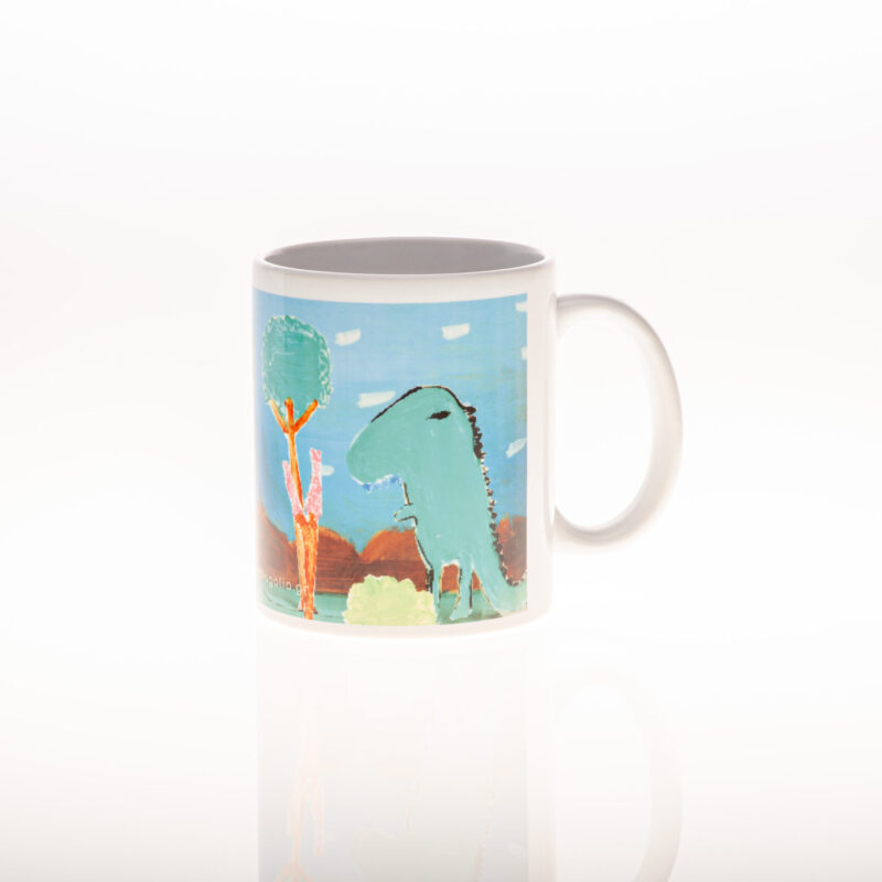 ΚΟΥΠΑ ΜΕ ΣΧΕΔΙΟ  "DINOSAUR" - 12x10 cm