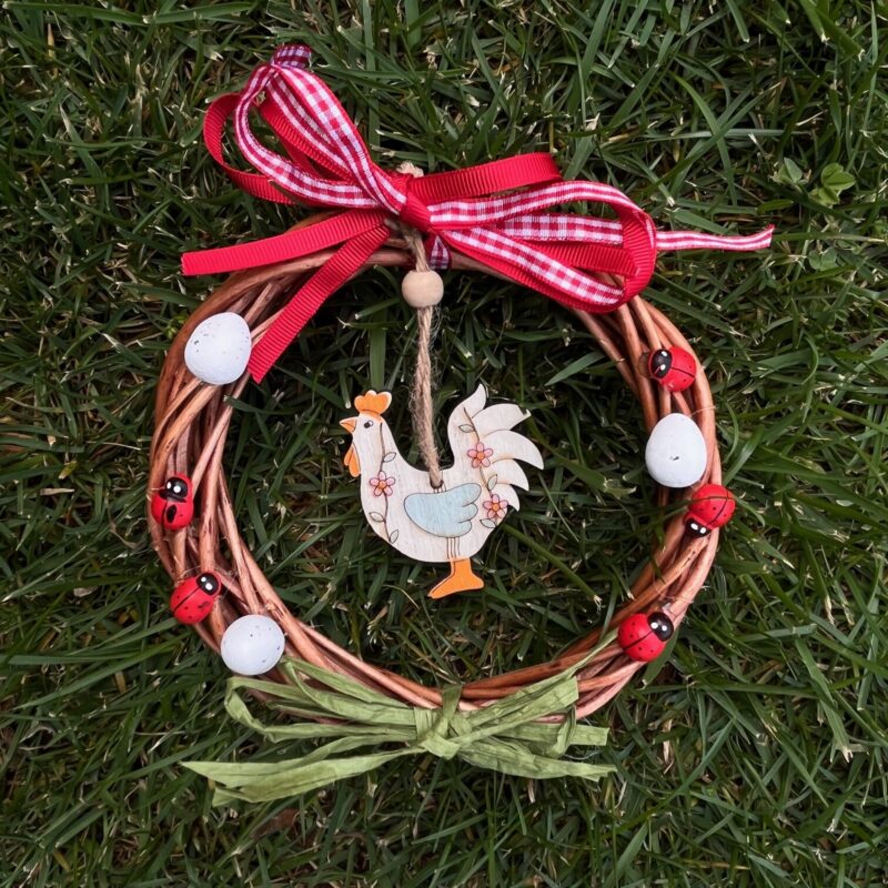 Πασχαλινό Χειροποίητο Στεφάνι 2022 (σχέδιο 8)